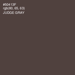 #50413F - Judge Gray Color Image
